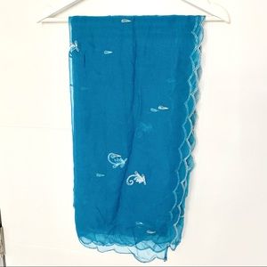 Embroidered Vintage Indian Scarf